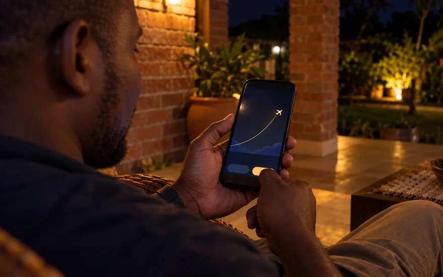 GSB aviator illustrated with an aircraft silhouette and rising game trajectory on a phone.