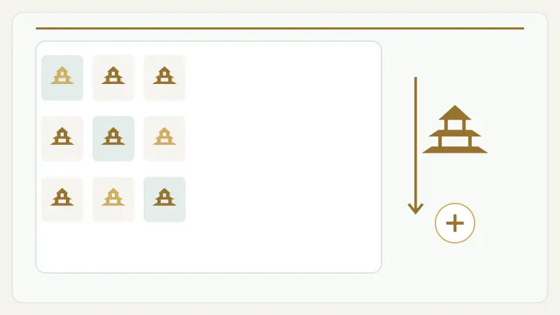 Elemental Gems Megaways symbol board
